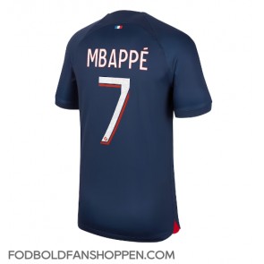 Paris Saint-Germain Kylian Mbappe #7 Hjemmebanetrøje 2023-24 Kortærmet